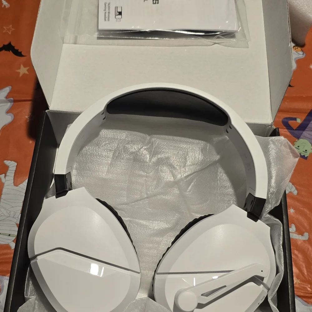 Wolflaws Wireless TA2000 2.4 GHz Gaming Headphones Noise Canceling Headset